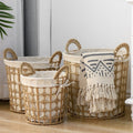 Natural Fiber Decorative Storage Baskets Siopsrl