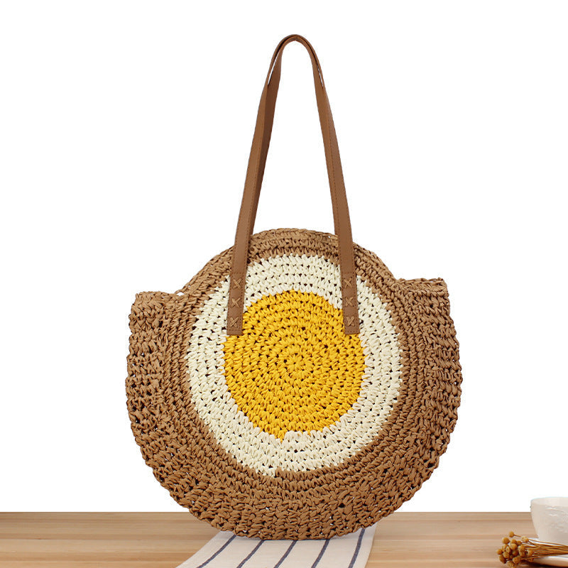 Siopsrl | Round straw bag Siopsrl