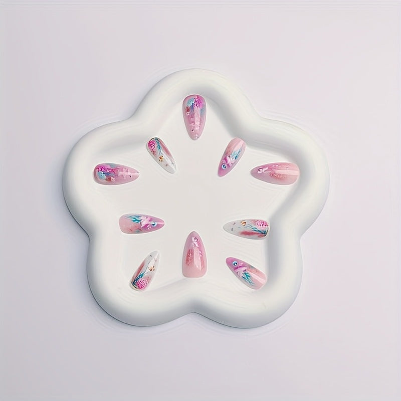 Siopsrl | Artificial Nails in Maritime Coral Design Siopsrl