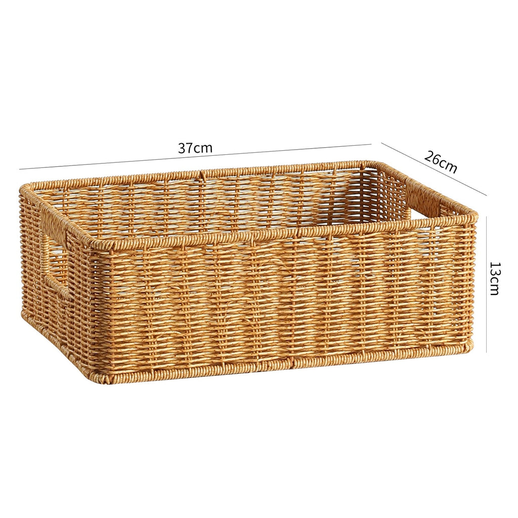 Handcrafted Large Rectangular Wicker Storage Basket Siopsrl