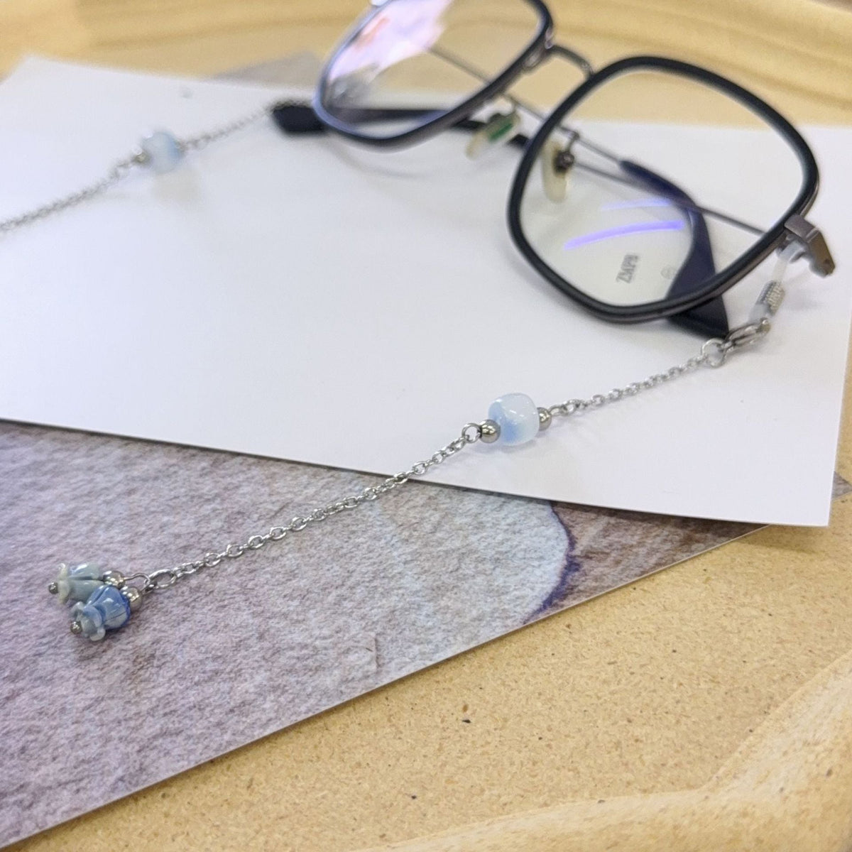 Siopsrl | Delicate Bead-Embellished Eyewear Chain Siopsrl
