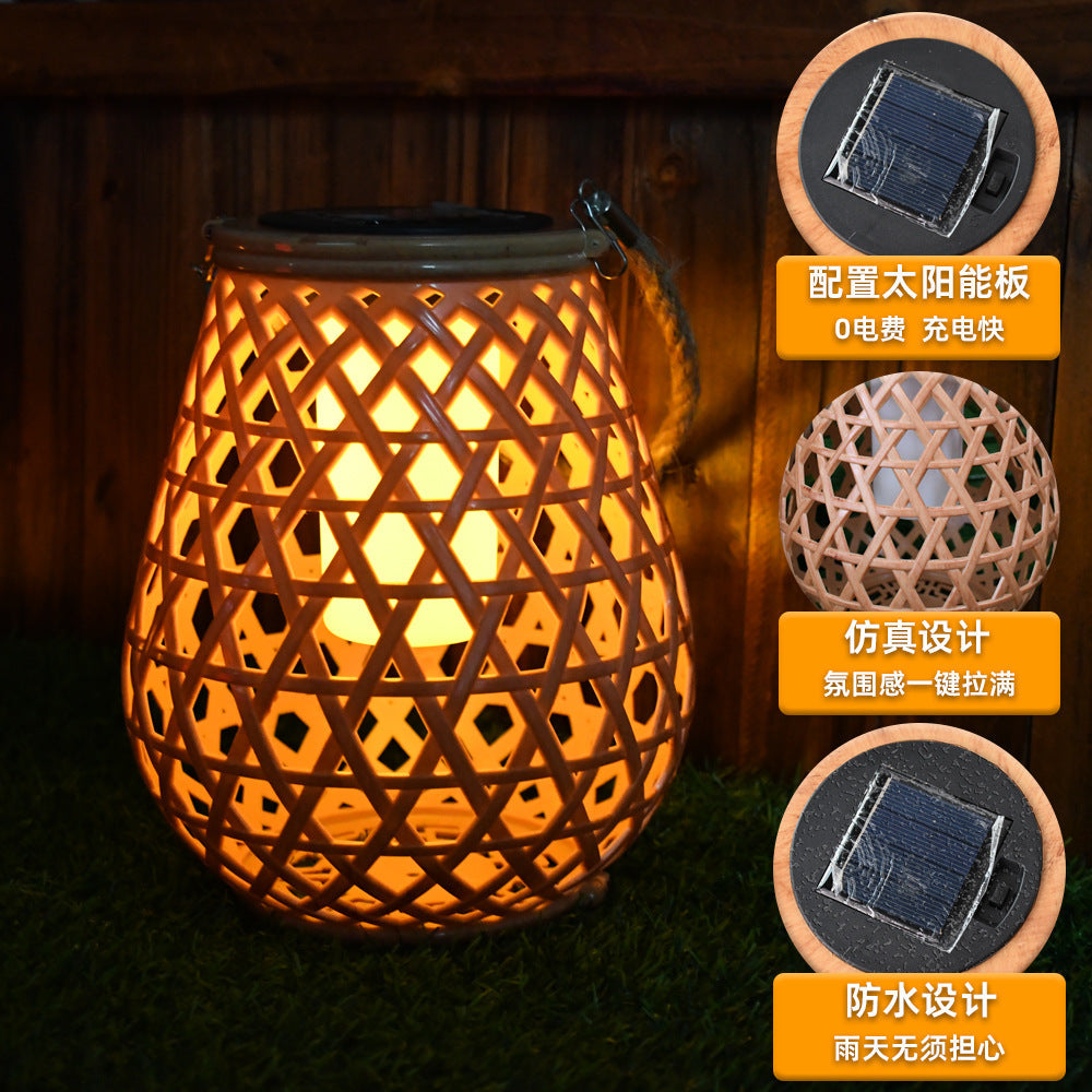 Siopsrl | Decorative Woven Lantern With Rope Handle Siopsrl