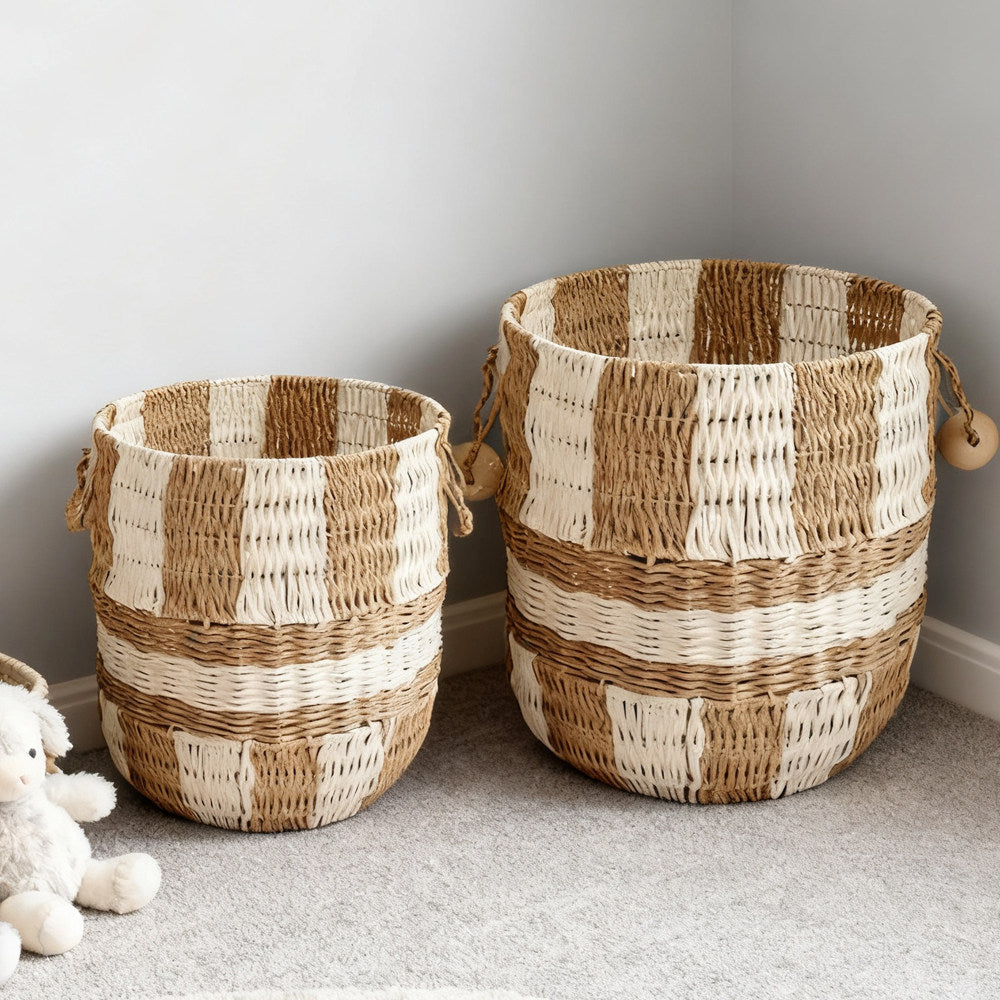 Handcrafted storage bucket made of pocket fabric Siopsrl