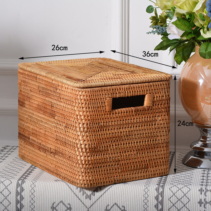 Women rectangular rattan storage basket Siopsrl