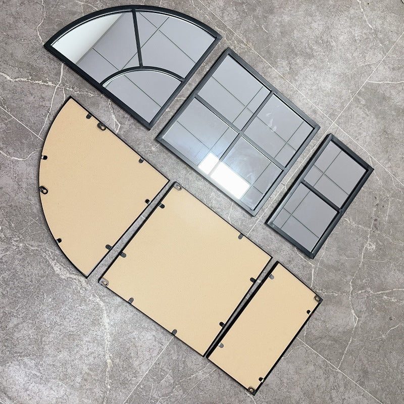 Arched Window Pane Wall Mirror Siopsrl
