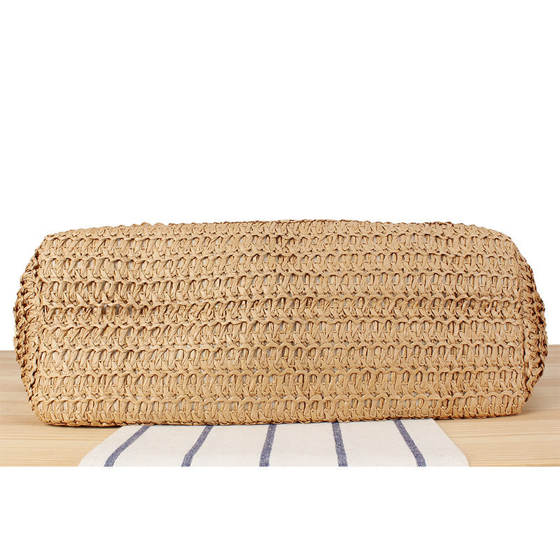 Shopping basket in modern wicker design with sturdy carrying handles Siopsrl