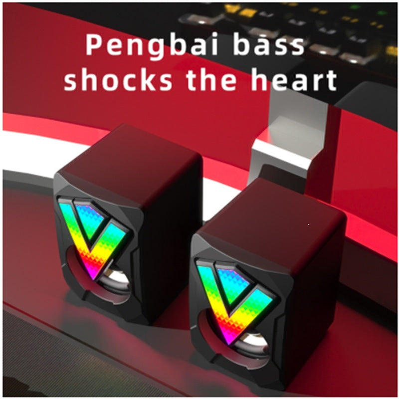Siopsrl | 360-Degree RGB Desktop Speakers with Omnidirectional Sound Siopsrl