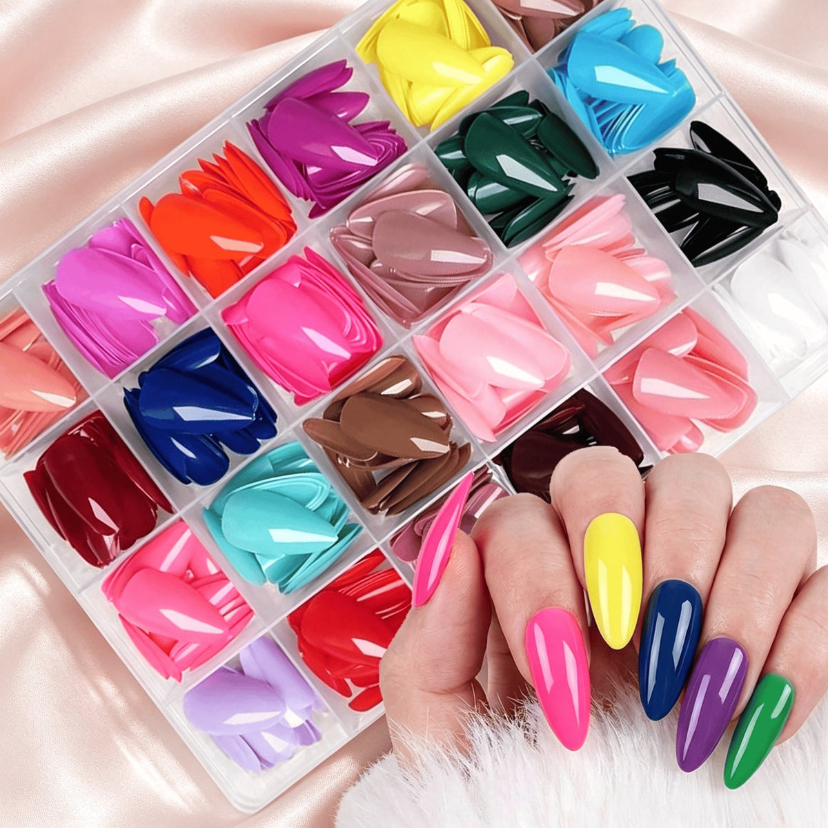 Siopsrl | Premium Glossy False Nail Tips Siopsrl