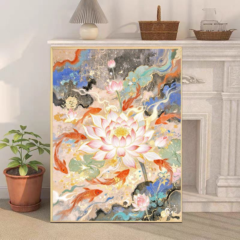 Siopsrl | Artistic Koi Fish Canvas Wall Artwork Siopsrl