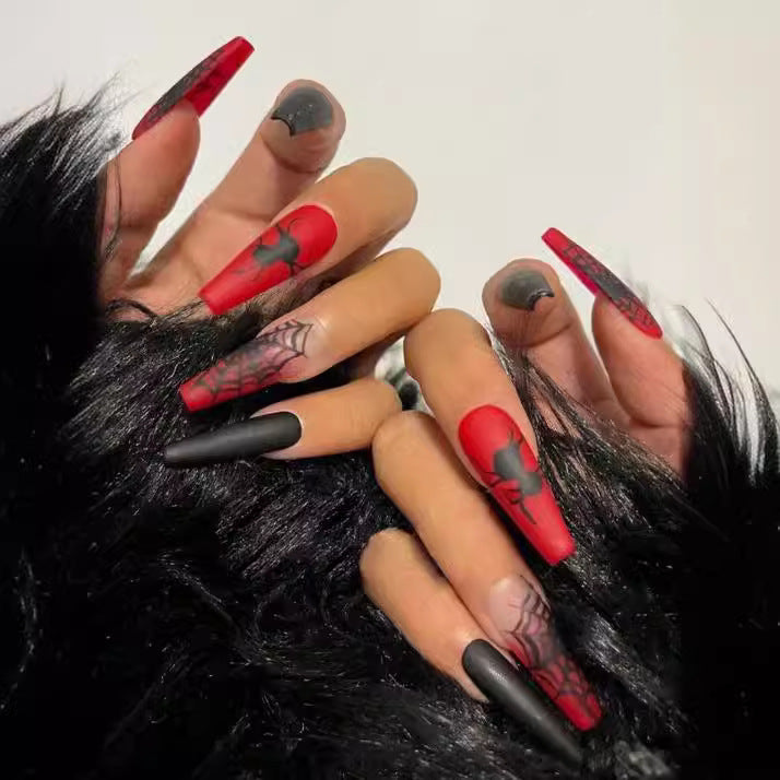 Siopsrl | Artistic Press-On Nail Design with Dripping Effect Siopsrl