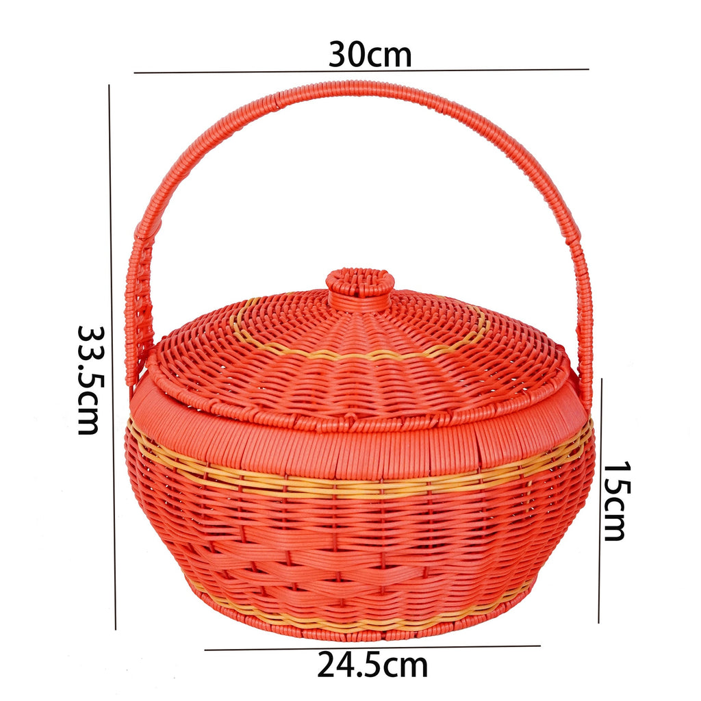 Versatile Woven Picnic Storage Basket Siopsrl
