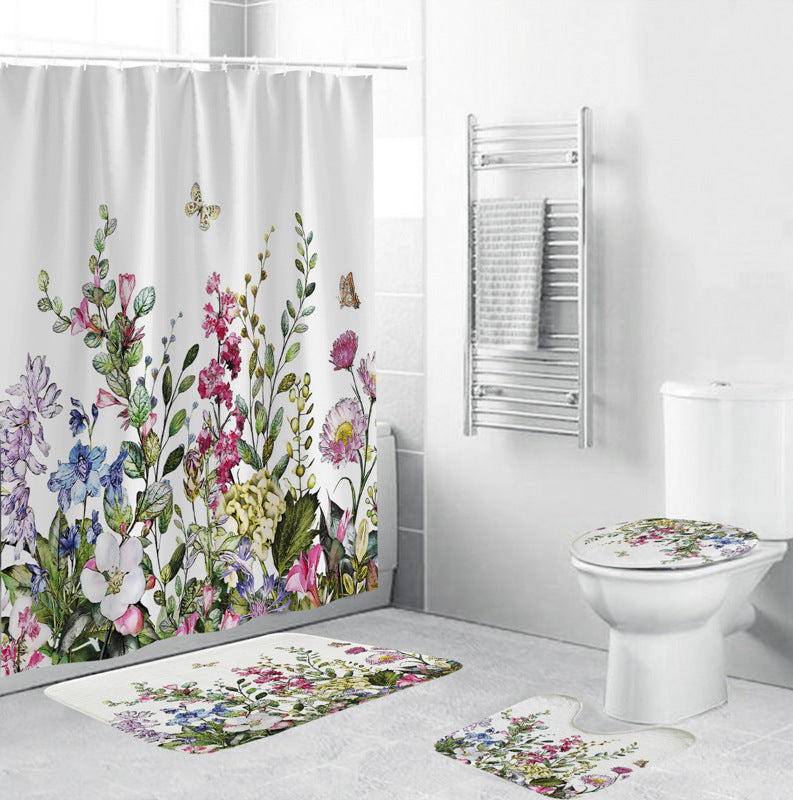 Siopsrl | Leafy Botanical Themed Bathroom Ensemble Siopsrl