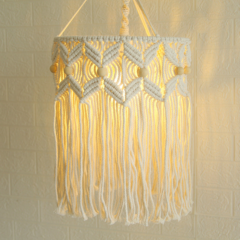 Decorative Macrame Hanging Light Fixture Siopsrl