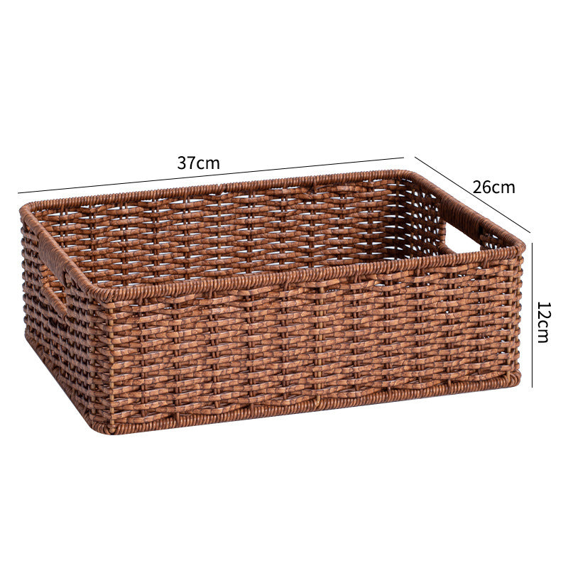 Handcrafted Large Rectangular Wicker Storage Basket Siopsrl