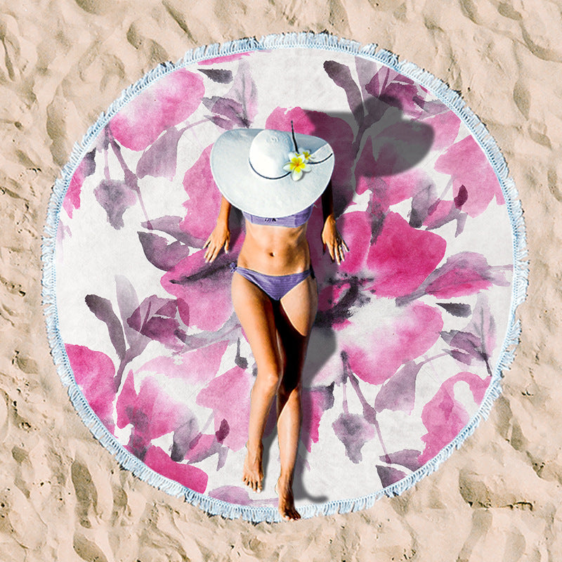 Siopsrl | Rundstrand towel with unique sunset design Siopsrl