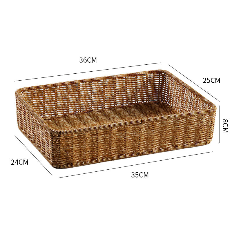 Handcrafted Rectangular Wicker Storage Bin Siopsrl