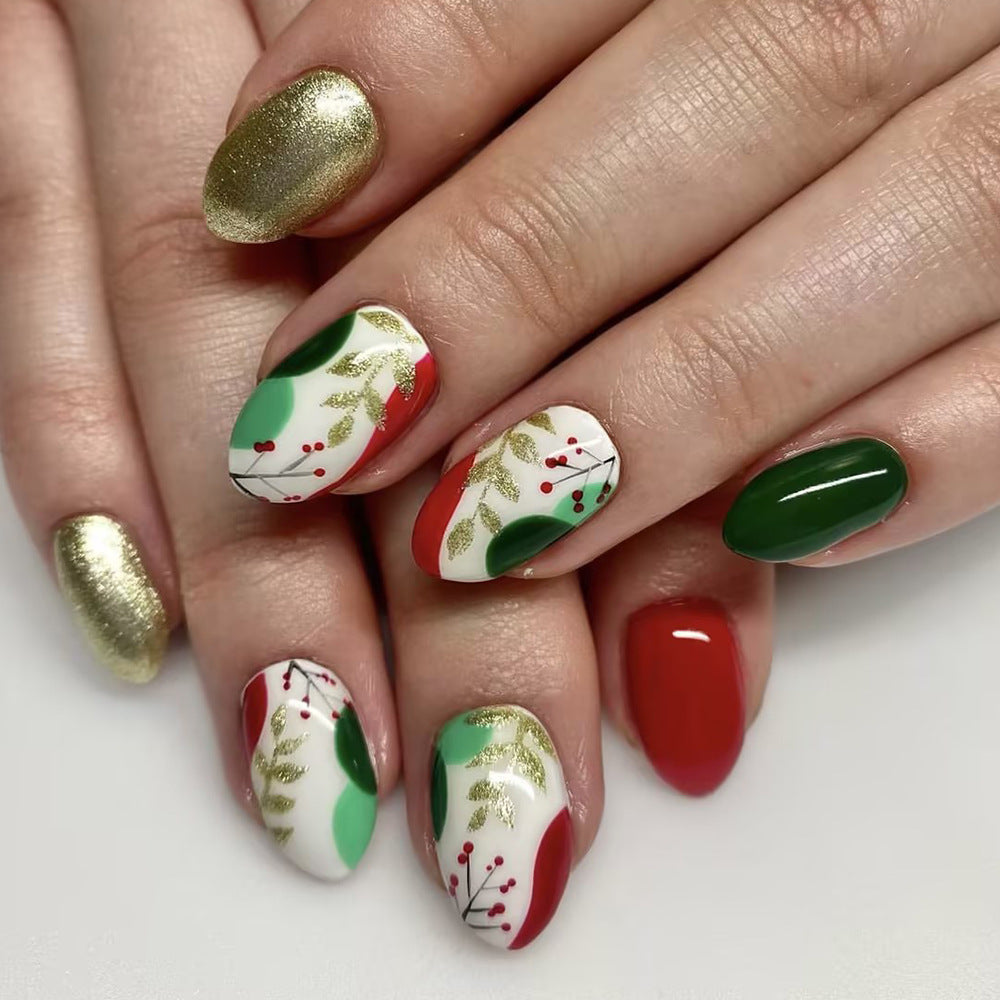 Siopsrl | Holiday-Themed Press-On Nail Set Siopsrl