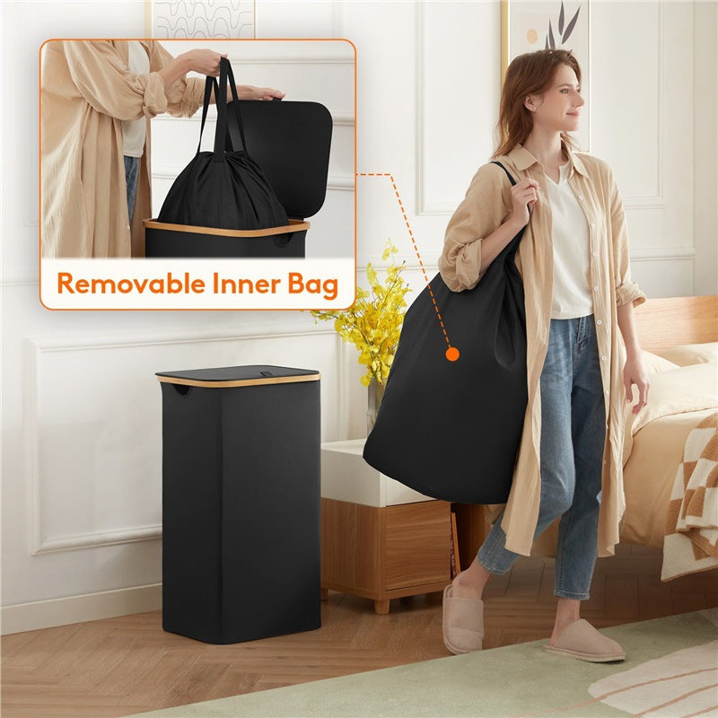 Laundry separation system with practical carrying handles and removable inner bag Siopsrl