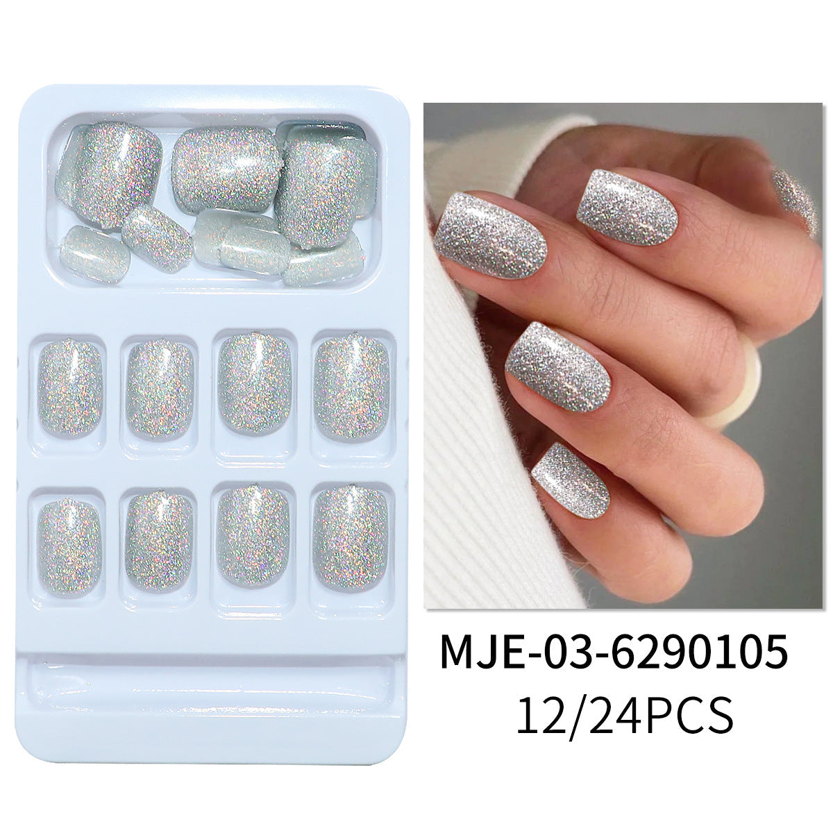 Siopsrl | Glittering Press-On Nail Tips Siopsrl