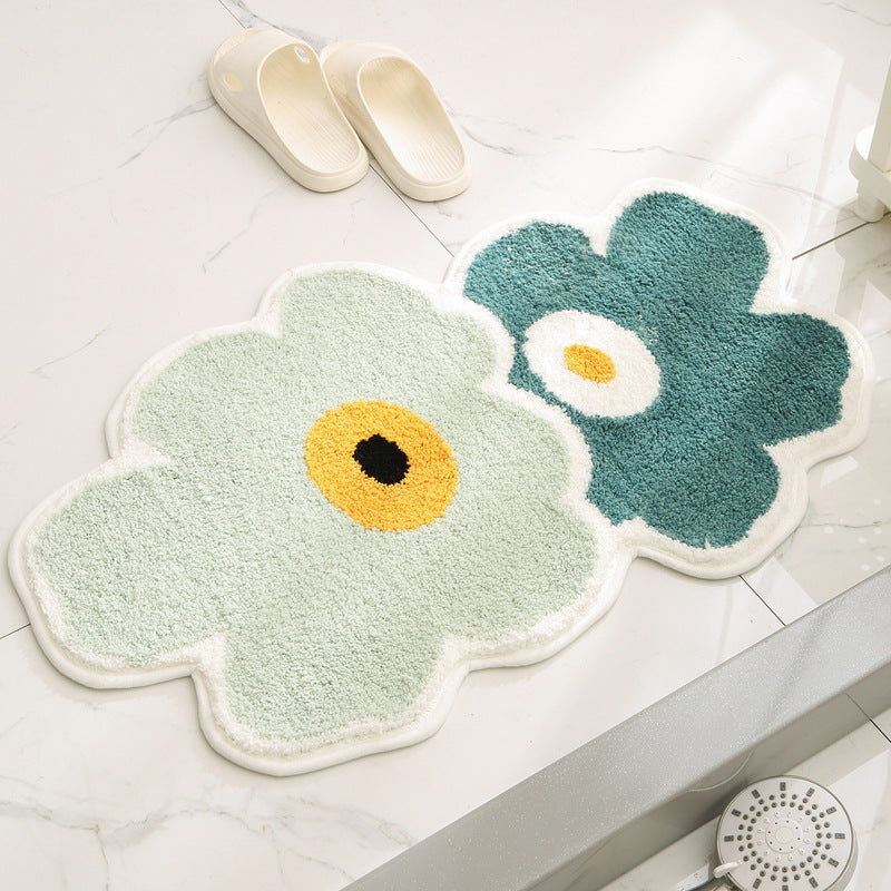 Siopsrl | Plush Flower-Shaped Bath Mat