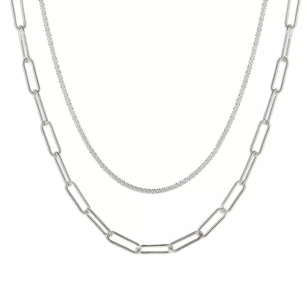 Siopsrl | Layered Chain Link Necklace Siopsrl
