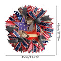 Siopsrl | Unisex nan more patriotic door wreath made of ribbon and wooden stars Siopsrl