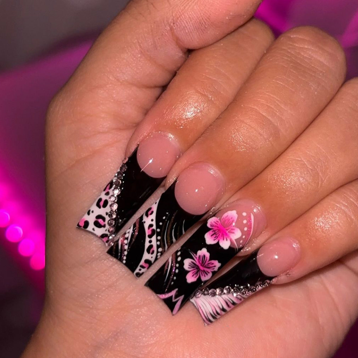 Siopsrl | Decorative Long Press-On Nail Extensions Siopsrl