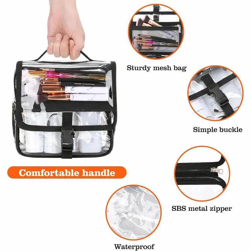 Siopsrl | Cosmetic organizer with transparent design and practical hook Siopsrl