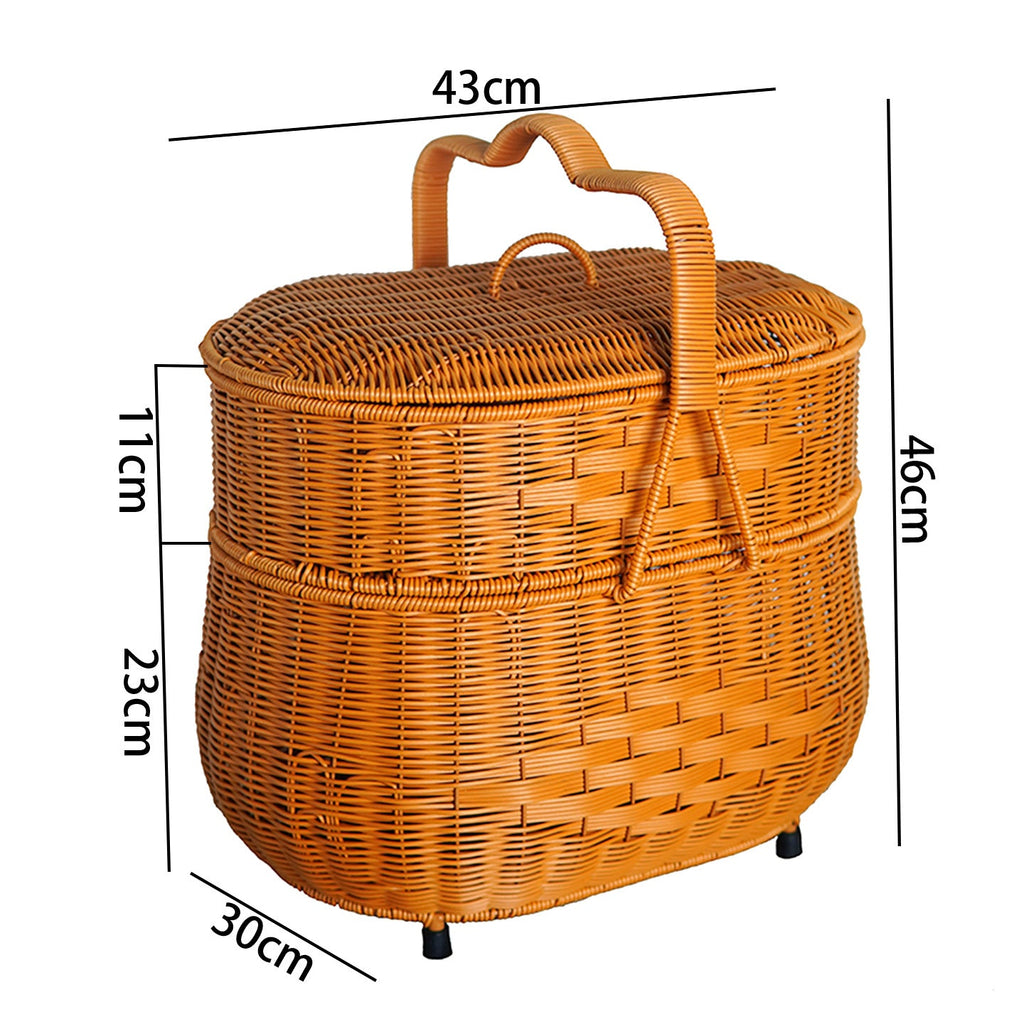 Multi-Tiered Woven Storage Basket Siopsrl