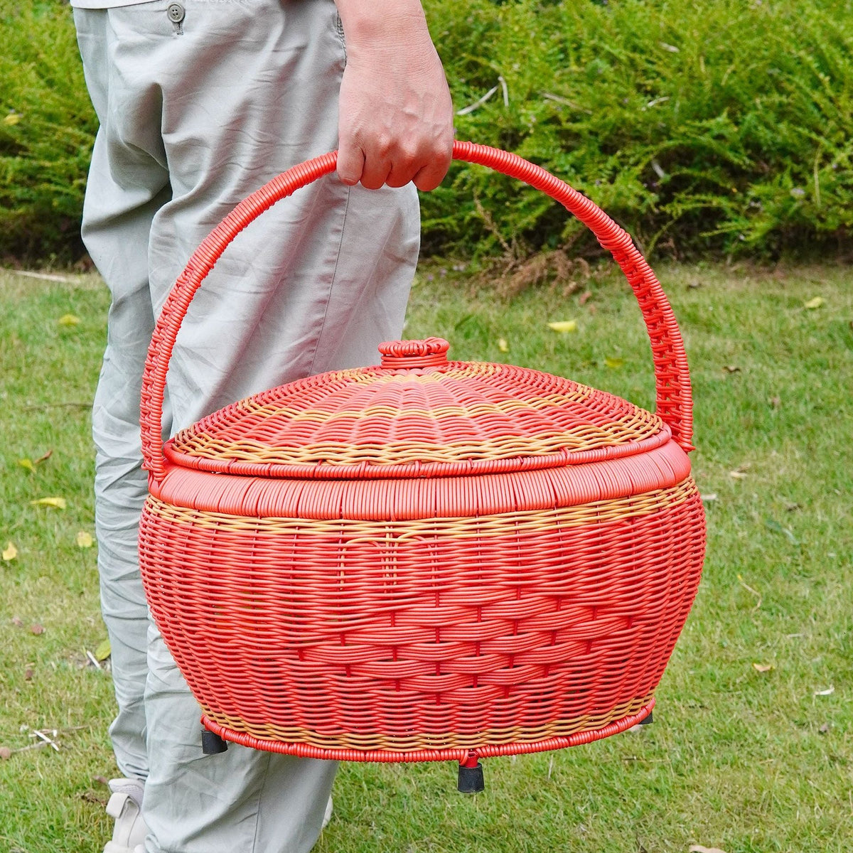 Versatile Woven Picnic Storage Basket Siopsrl