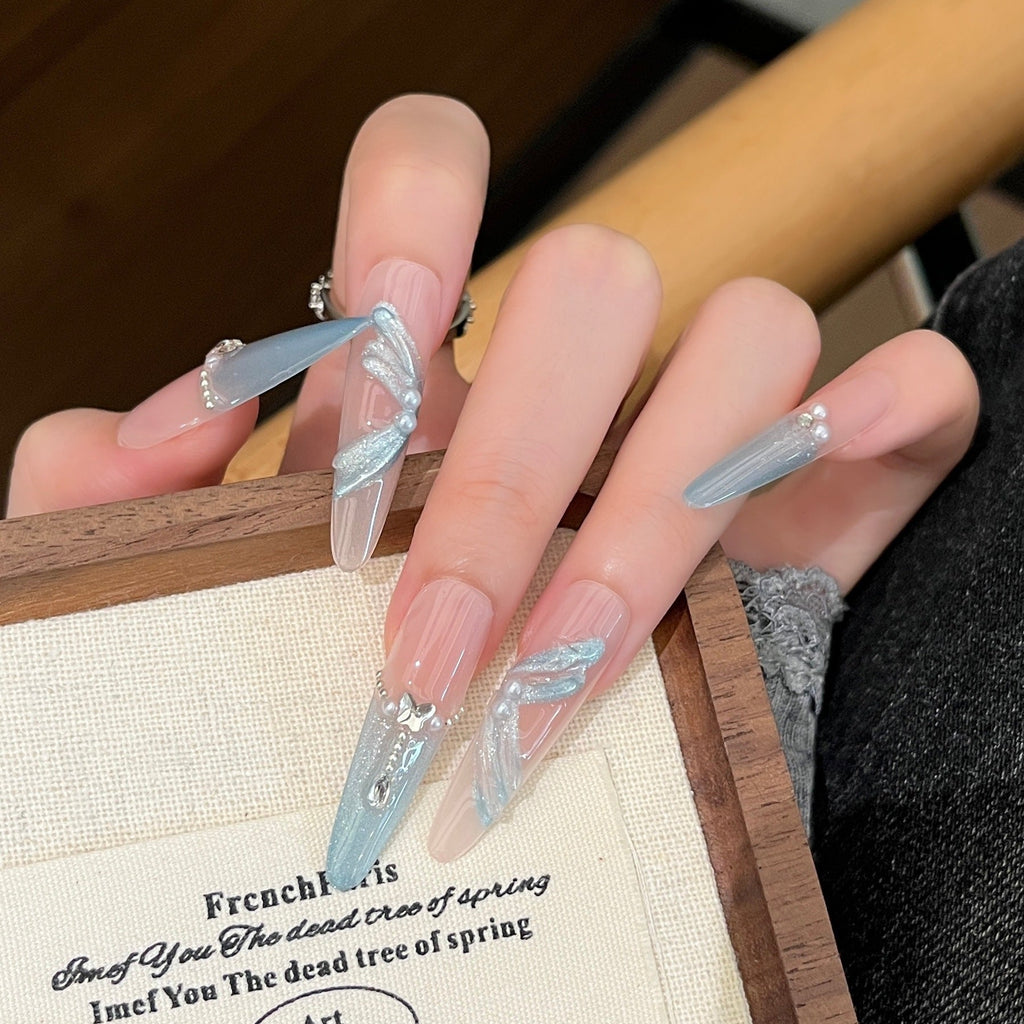 Siopsrl | Decorative 3D Crystal-Embellished Nail Art Extensions Siopsrl