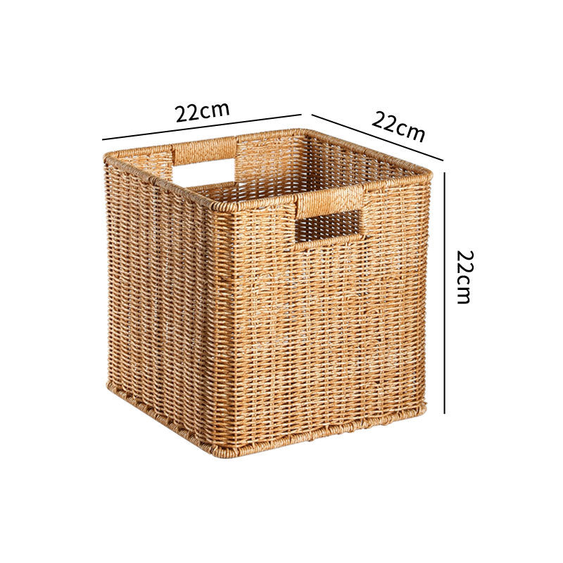 Handcrafted Rectangular Wicker Storage Bin Siopsrl