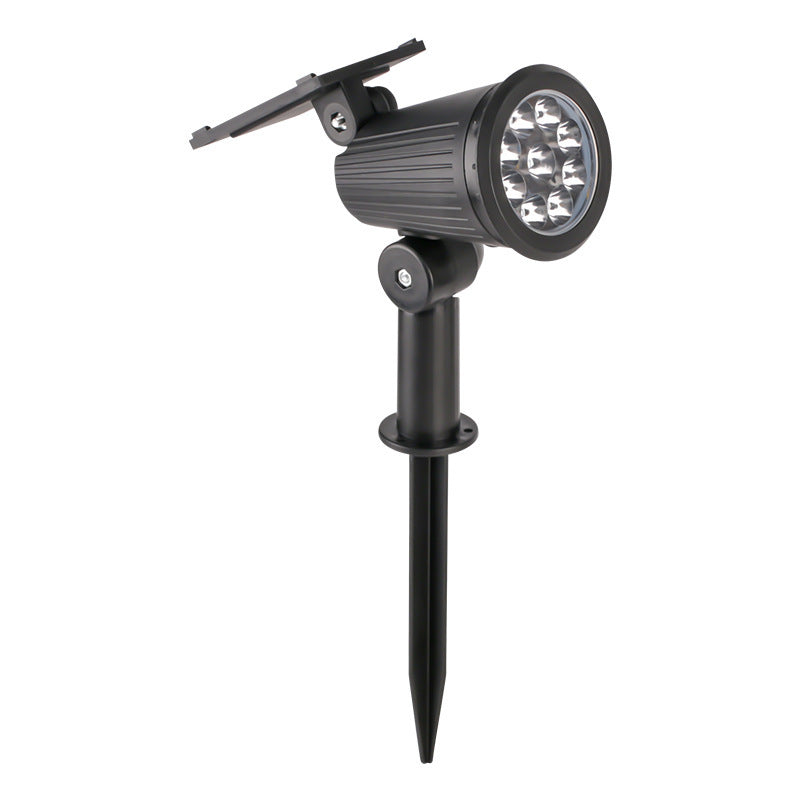Solar-Powered Adjustable Garden Spotlight With Swivel Stake Siopsrl