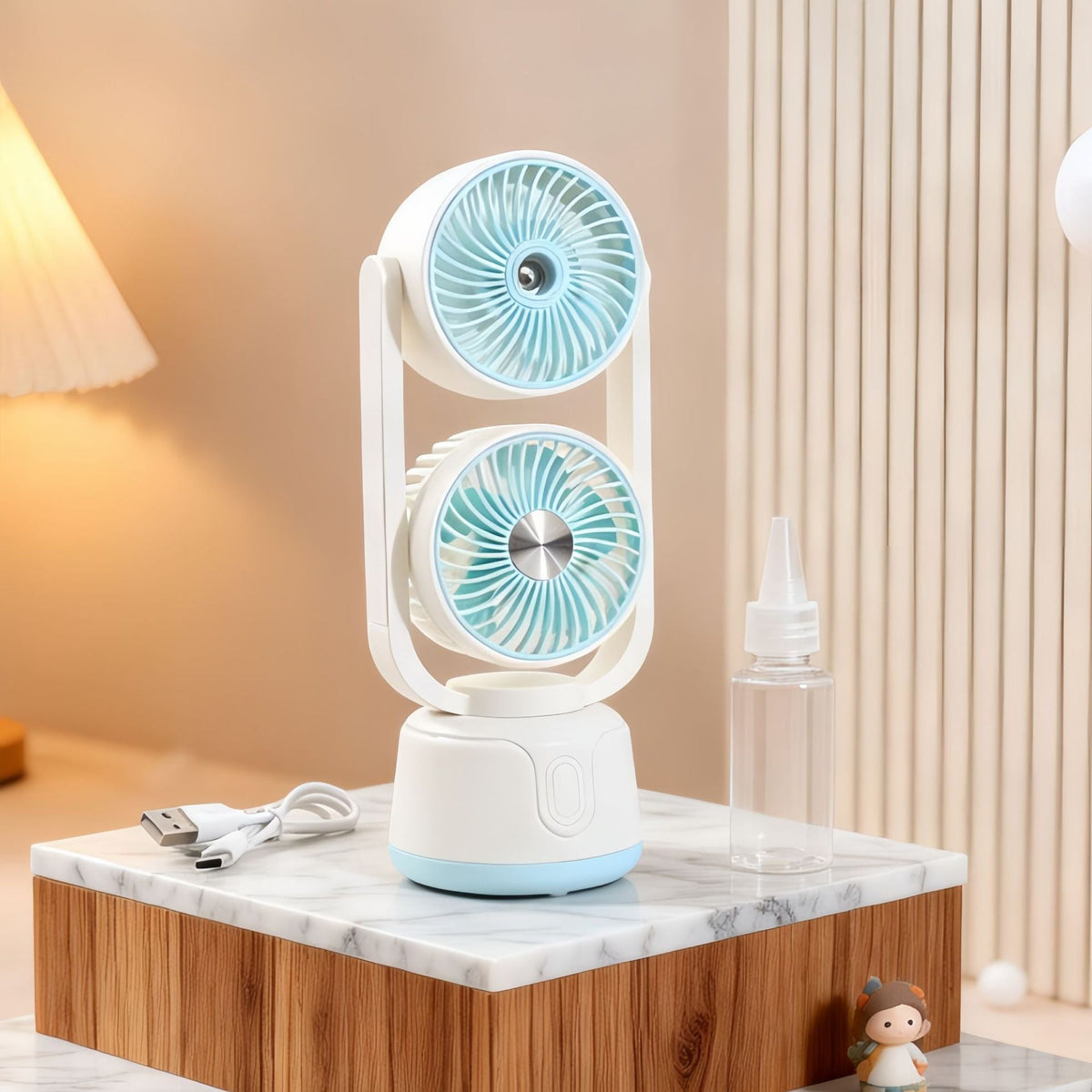 Siopsrl | Women's Portable Dual Fan with Spray Function Siopsrl