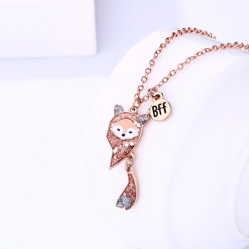 Siopsrl | Best Friends Fox Pendant Necklace Siopsrl
