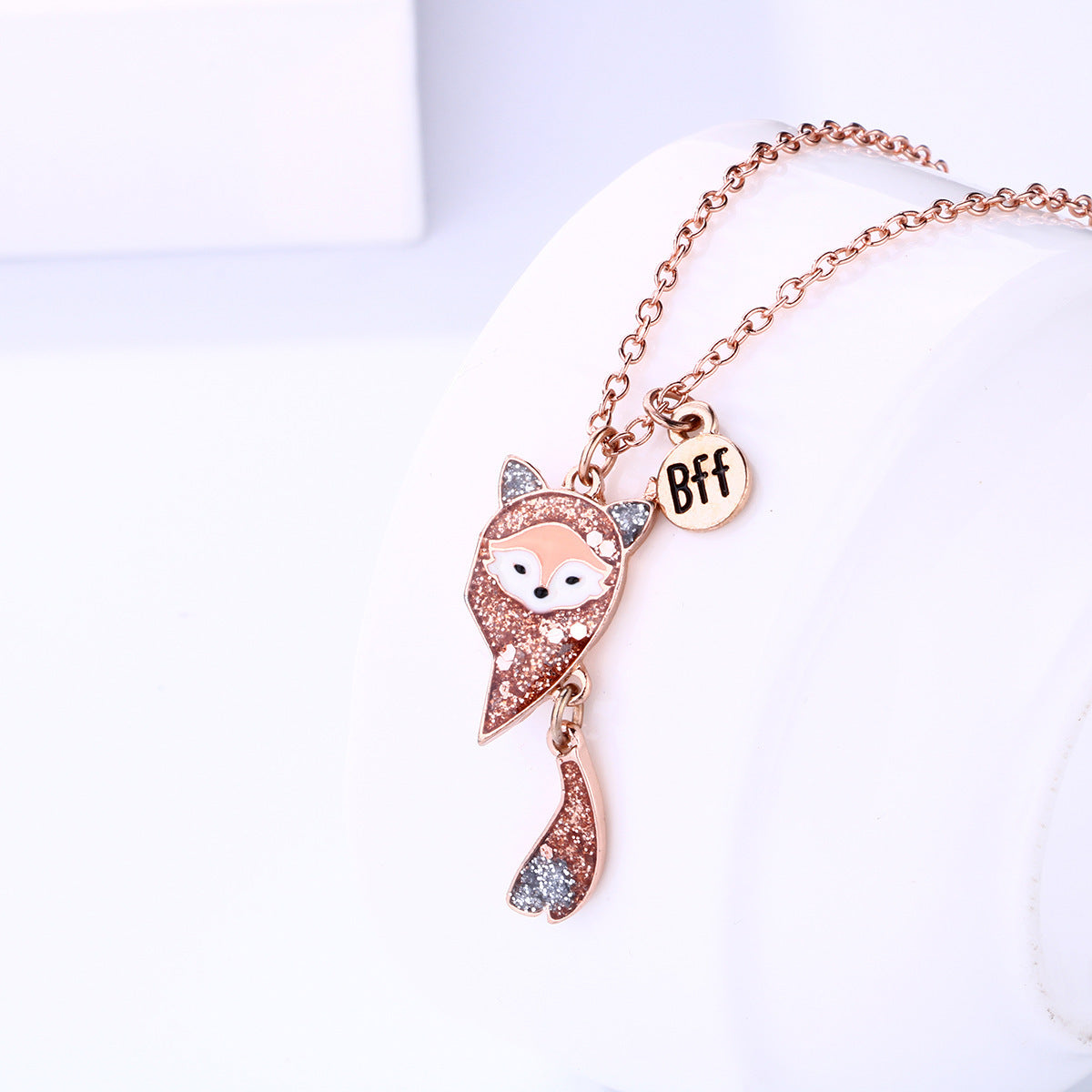 Siopsrl | Best Friends Fox Pendant Necklace Siopsrl