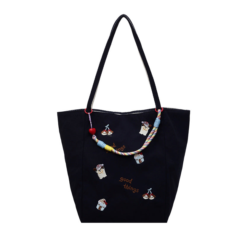 Siopsrl | Embroidered Casual Tote Siopsrl