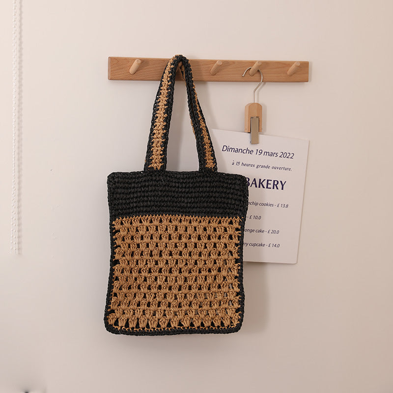 Siopsrl | Hand-knotted tote bag in modern net design Siopsrl