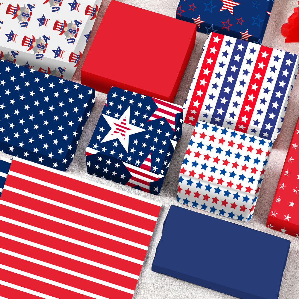 Siopsrl | Unisex patterned party napkins made of paper with star and stripe designs Siopsrl