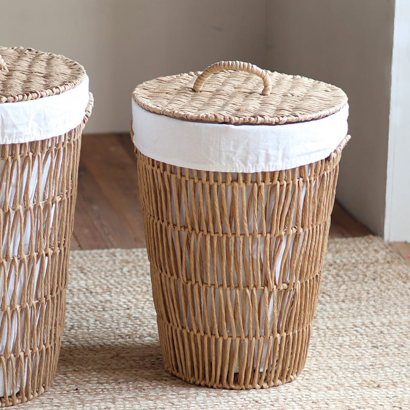 Rustic laundry basket with lid Siopsrl