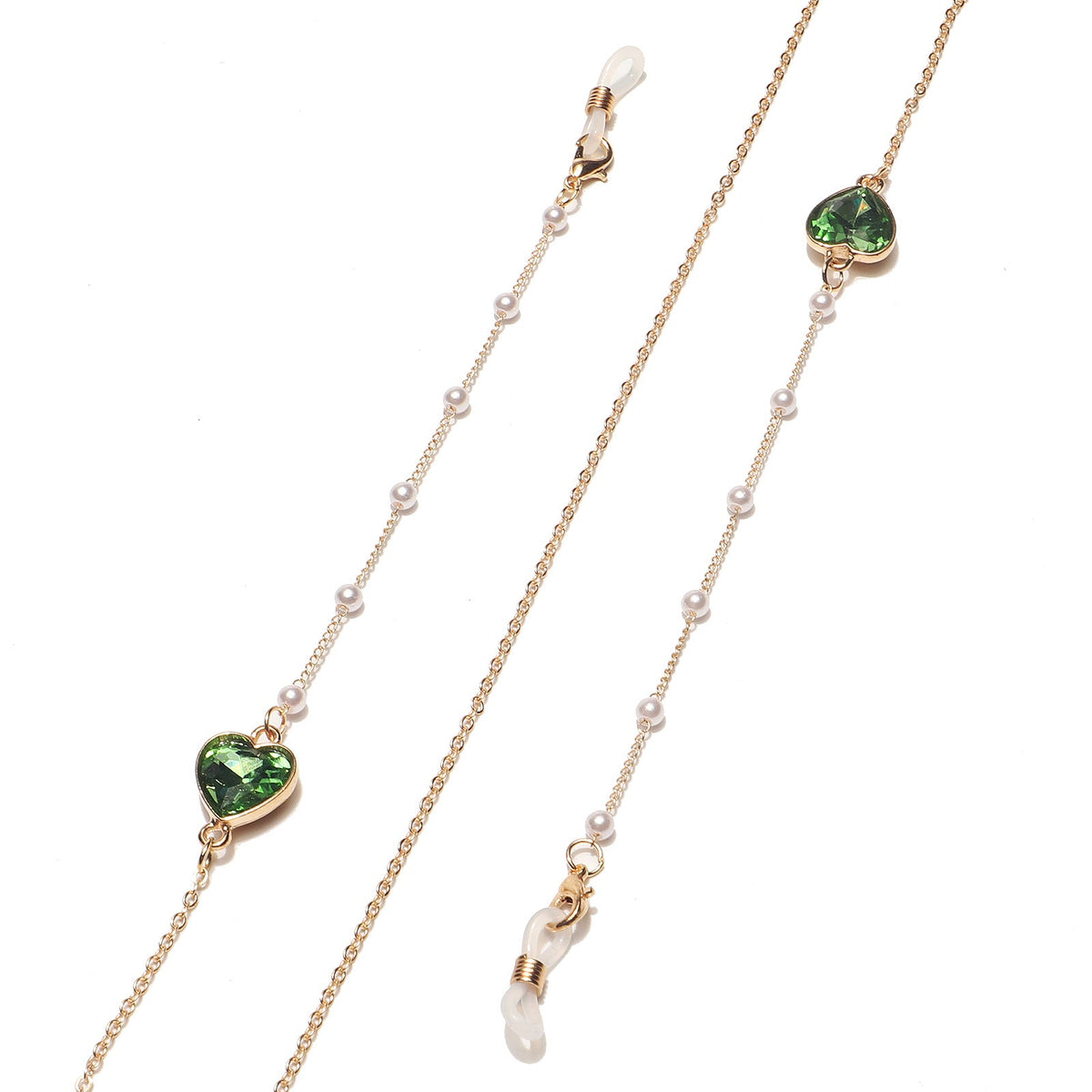 Siopsrl | Heart-Shaped Crystal Eyewear Chain Siopsrl