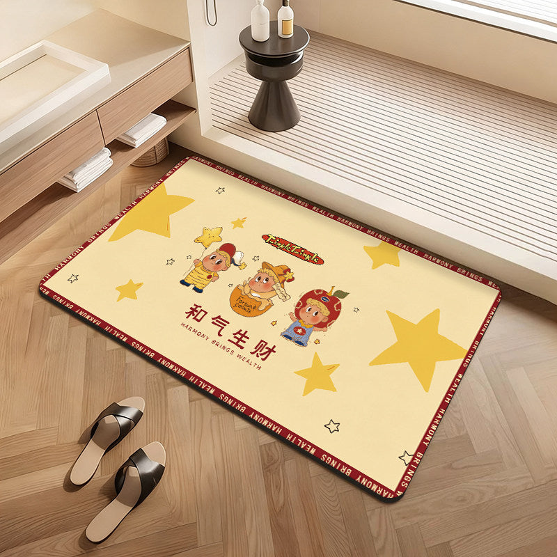 Siopsrl | Playful Cartoon-Themed Bath Mat