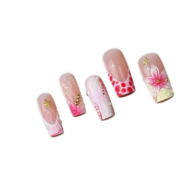 Siopsrl | Floral Design Press-On Nail Tips Siopsrl