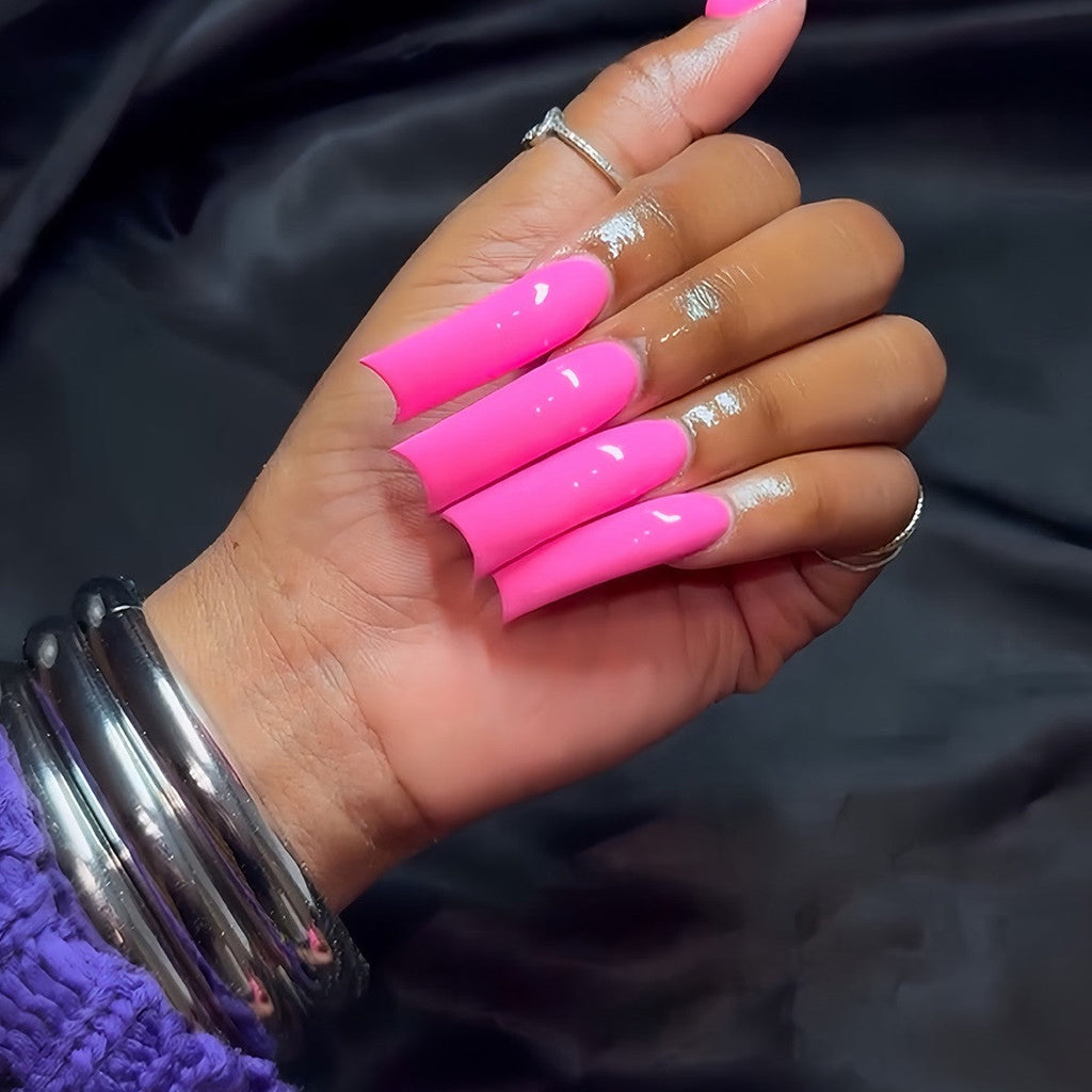 Siopsrl | Glossy Long Press-On Nails Siopsrl