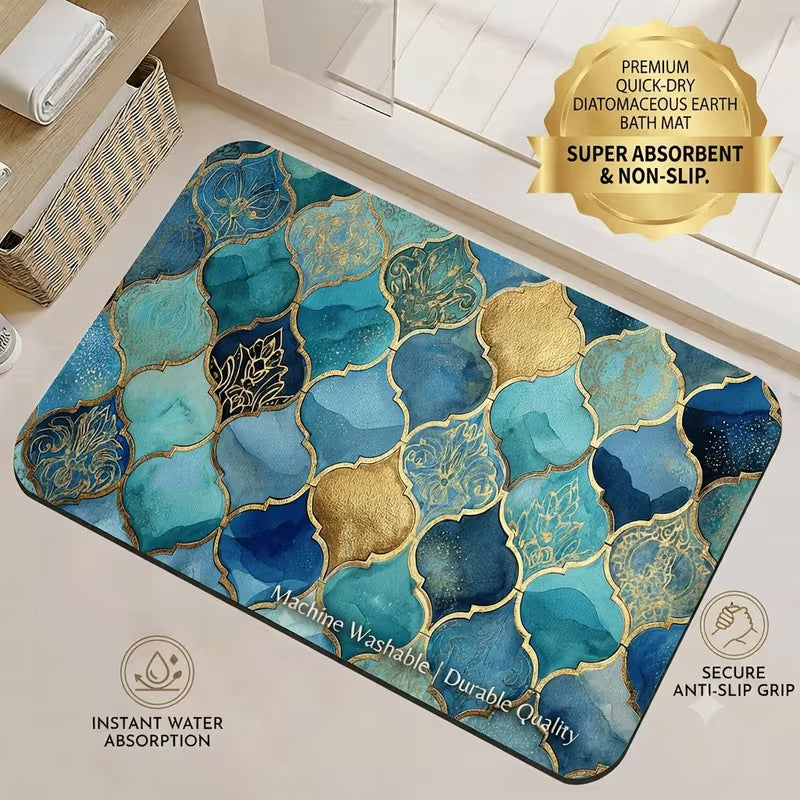 Siopsrl | Quick-Dry Diatomaceous Earth Bath Mat Siopsrl