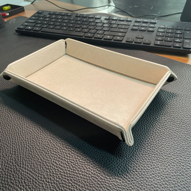 Stylish Leather Organizer Tray Siopsrl