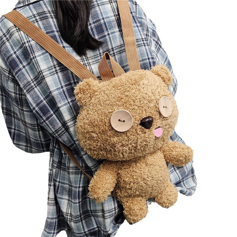 Siopsrl | Cute Cuddly Backpack with Bear Motif Siopsrl
