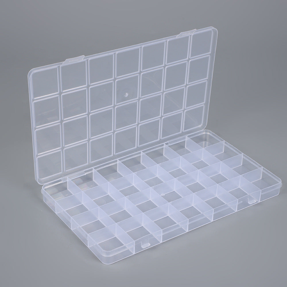 Transparent Multi-Compartment Storage Organizer Box Siopsrl