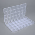 Transparent Multi-Compartment Storage Organizer Box Siopsrl