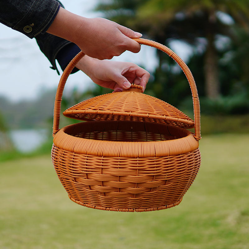 Multi-Tiered Woven Storage Basket Siopsrl